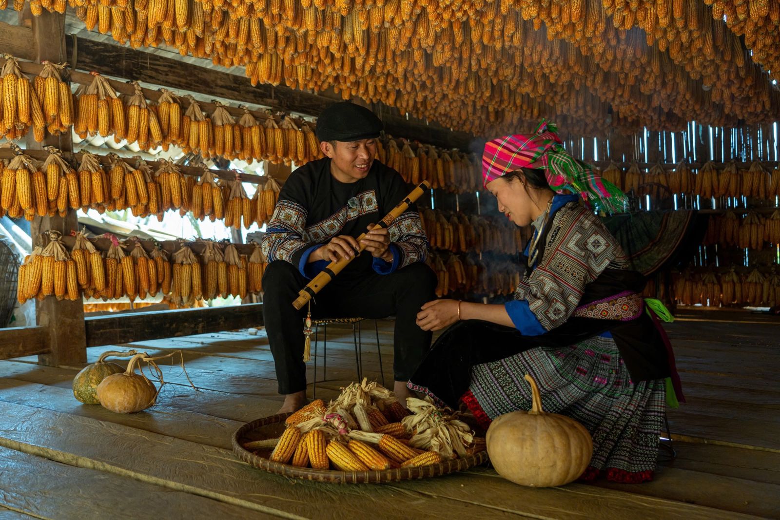 Inside the corn store